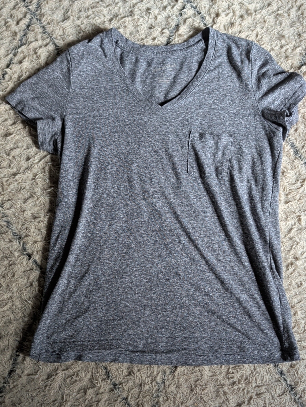 V-neck Tee With Pocket